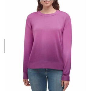 Splendid Purple Ombre Fleece Top   Sz. Lg